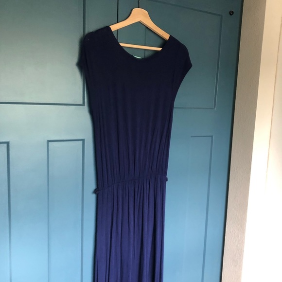 Soft stretchy navy maxi dress - Picture 6 of 9